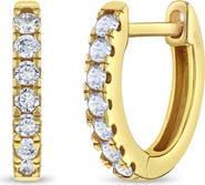 In Season Jewelry Small Multi Cubic Zirconia Huggie Plated Earrings