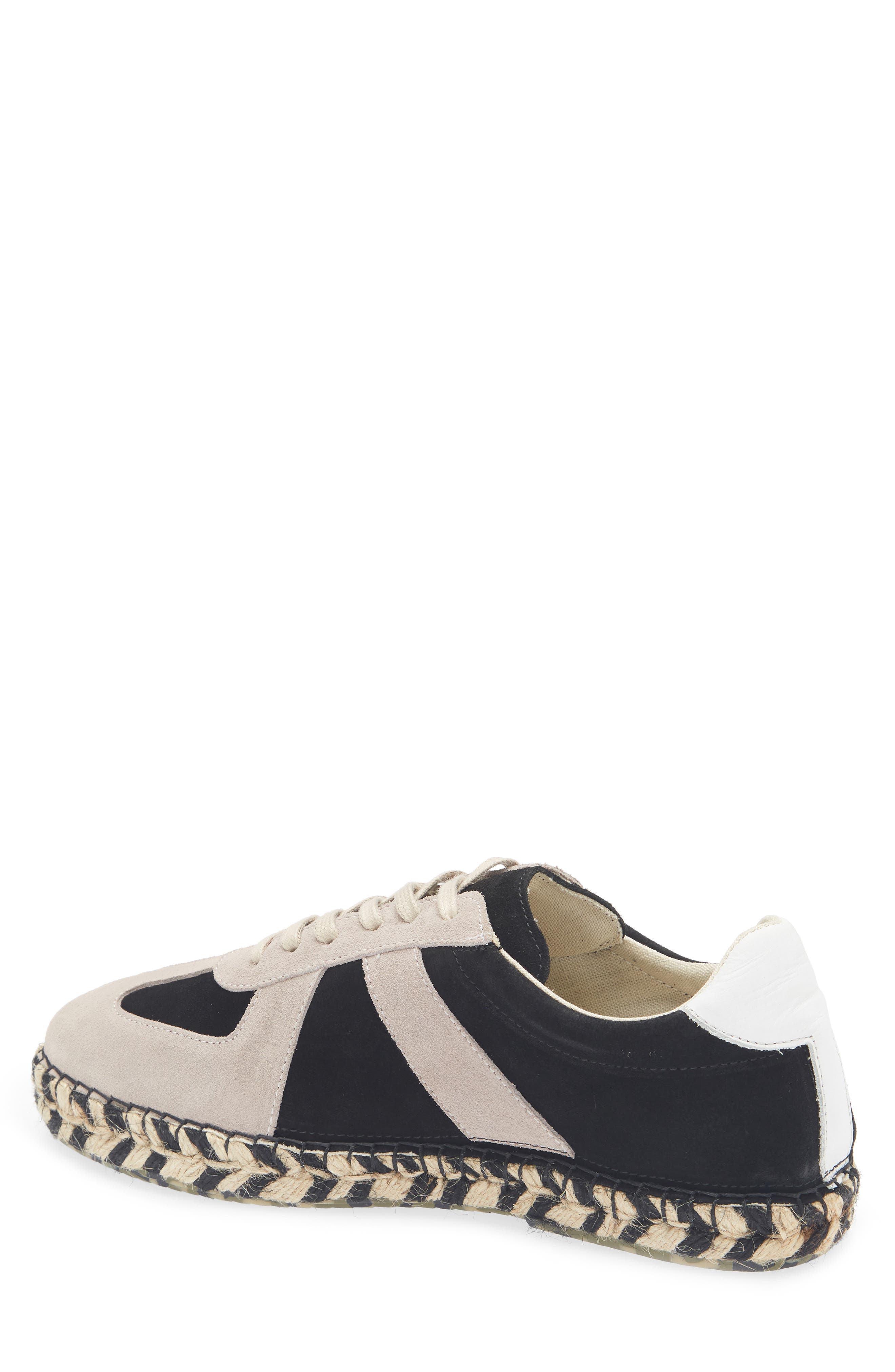 KARL LAGERFELD PARIS Colorblocked Espadrille Sneaker, Alternate, color, Black