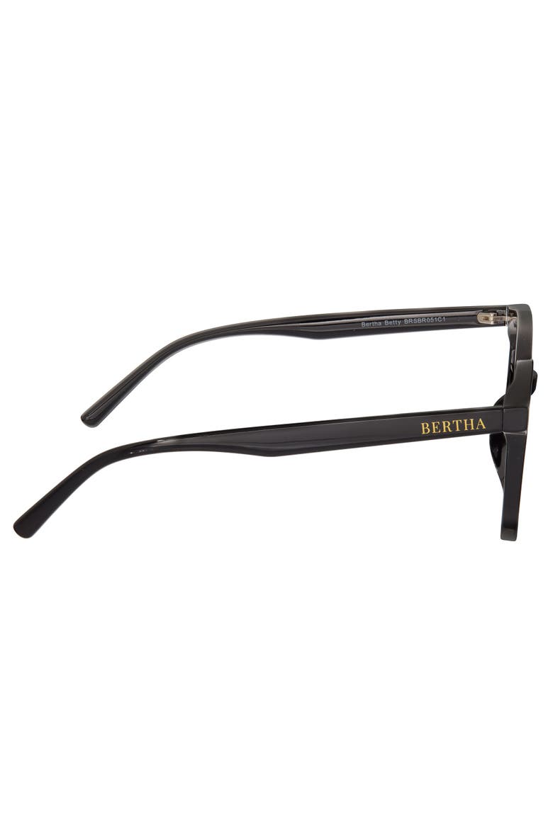 Betty Polarized Sunglasses, Alternate, color, Black/Black