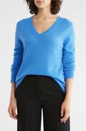 Nordstrom Cashmere V-Neck Sweater
