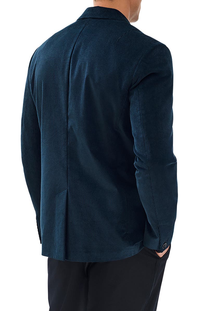rag & bone Butler Teal Cotton Stretch Corduroy Sport Coat, Alternate, color, 