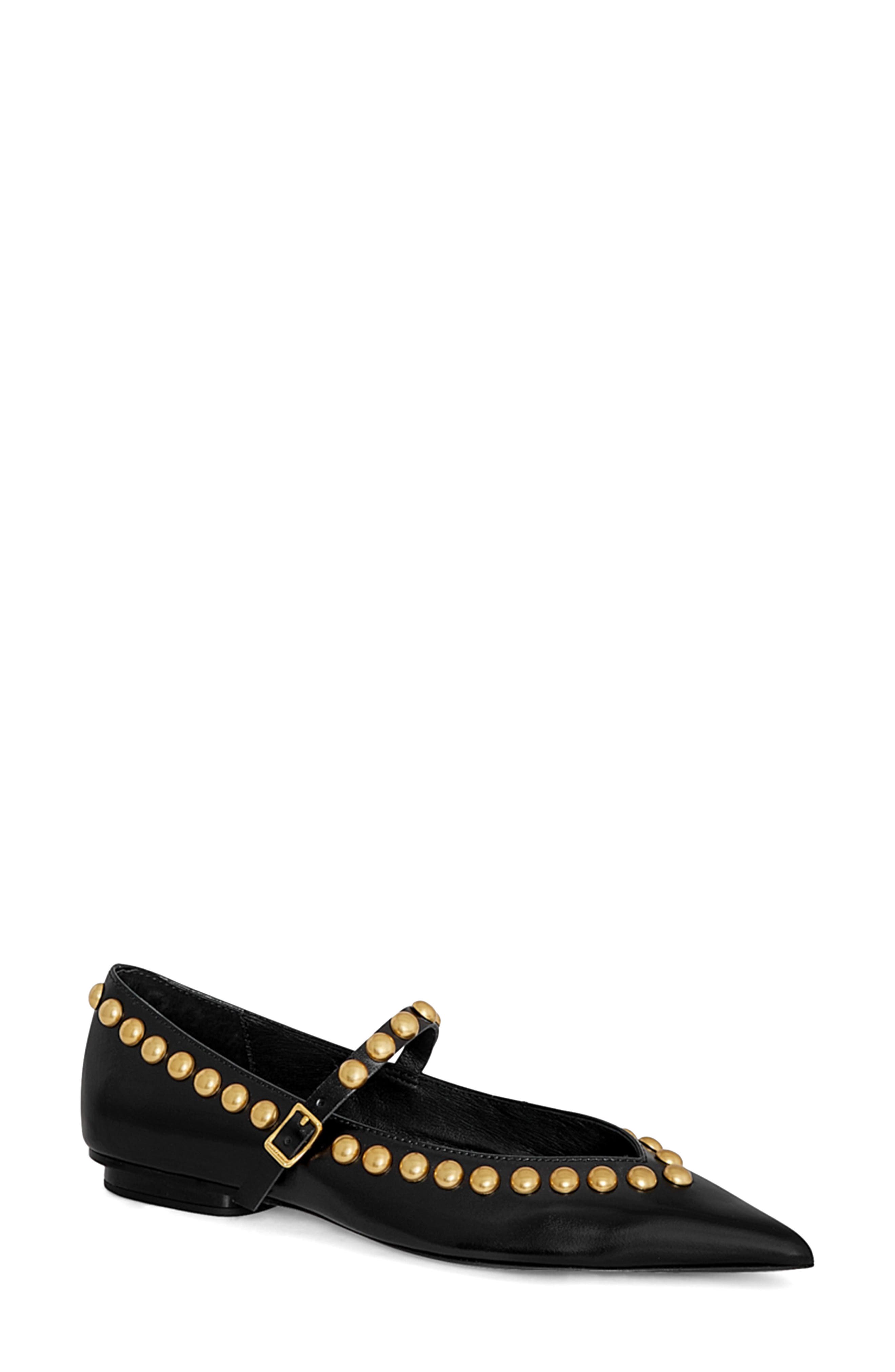 Rebecca Minkoff Milan Studded Mary Jane Flat, Main, color, 