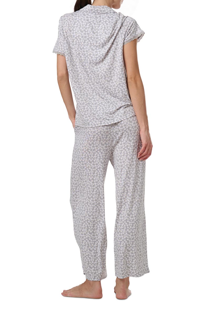 Splendid Notch Collar Pajamas, Alternate, color, Daisy Pop Toss