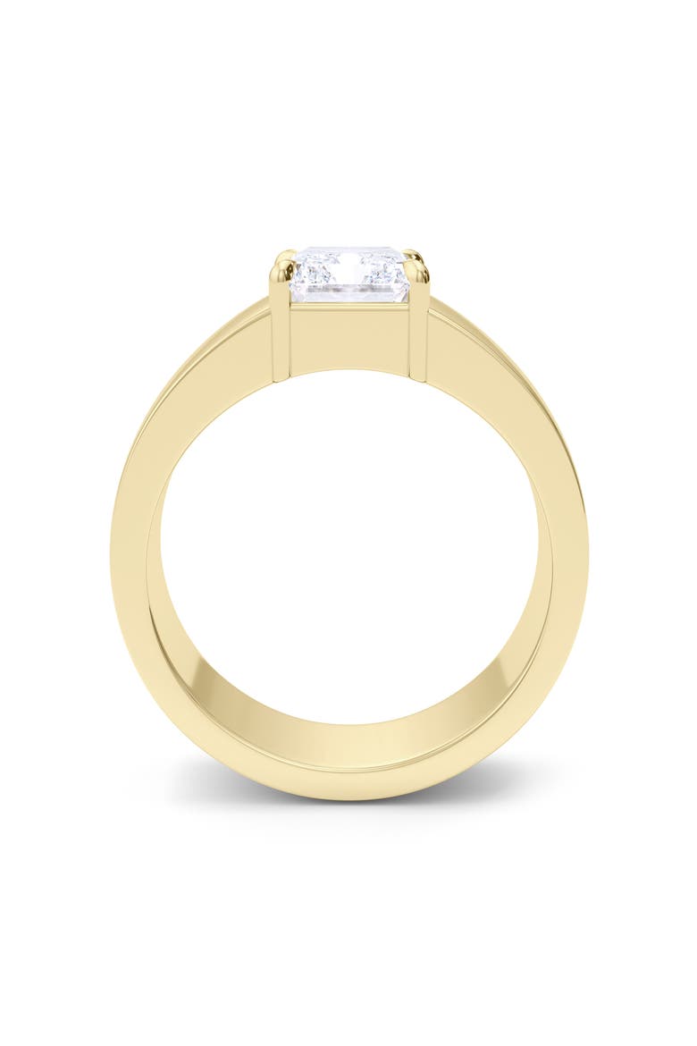 Radiant Cut Cigar Lab Created Diamond Ring, Alternate, color, 18K YELLOW GOLD