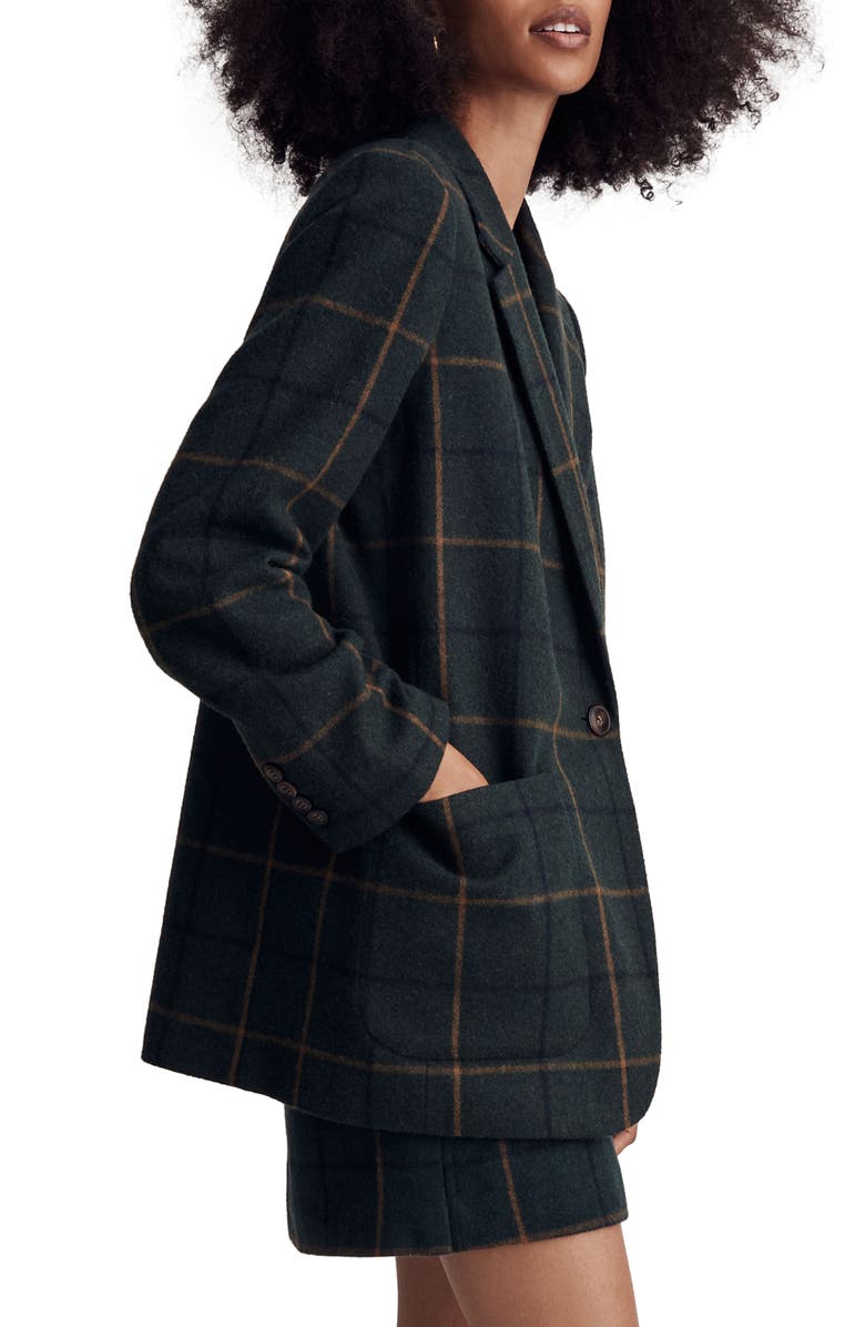 Madewell Larsen Windowpane Blazer, Alternate, color, 