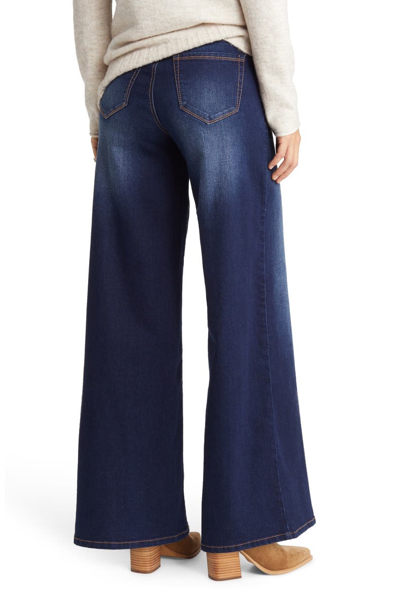 Over the Bump High Waist Wide Leg Maternity Jeans, Alternate, color, LENNOX