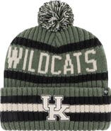 '47 Men's '47 Green Kentucky Wildcats OHT Military Appreciation Bering Cuffed Knit Hat with Pom