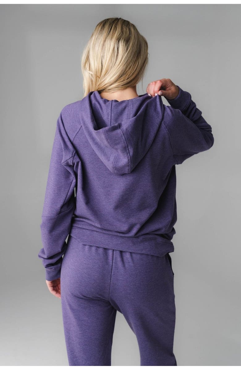 Vitality Studio Uni Hoodie, Alternate, color, Violet Marl