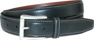 CrookhornDavis Men's Ciga Calfskin Leather Casual Belt with Contrast Stitch