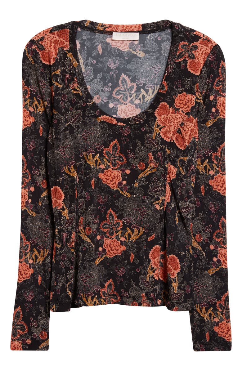 Ulla Johnson Aris Long Sleeve Knit Top, Alternate, color, Night Lily