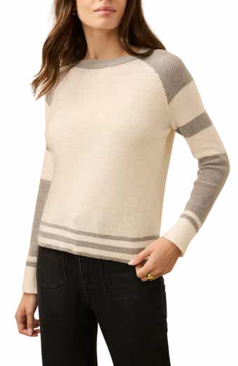 Throwback Stripe Organic Cotton & Cashmere Sweater