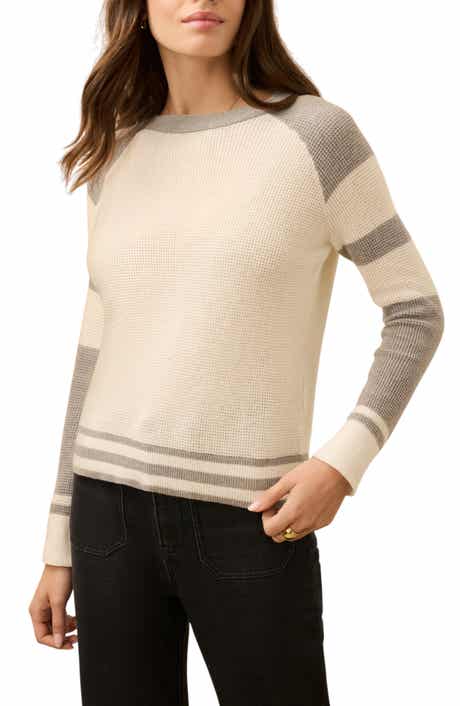 Throwback Stripe Organic Cotton & Cashmere Sweater