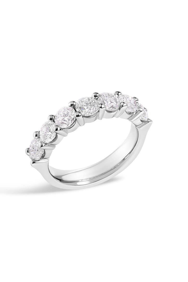 14K Gold 2.0 Cttw Diamond 7 Stone Band Ring, Alternate, color, White Gold