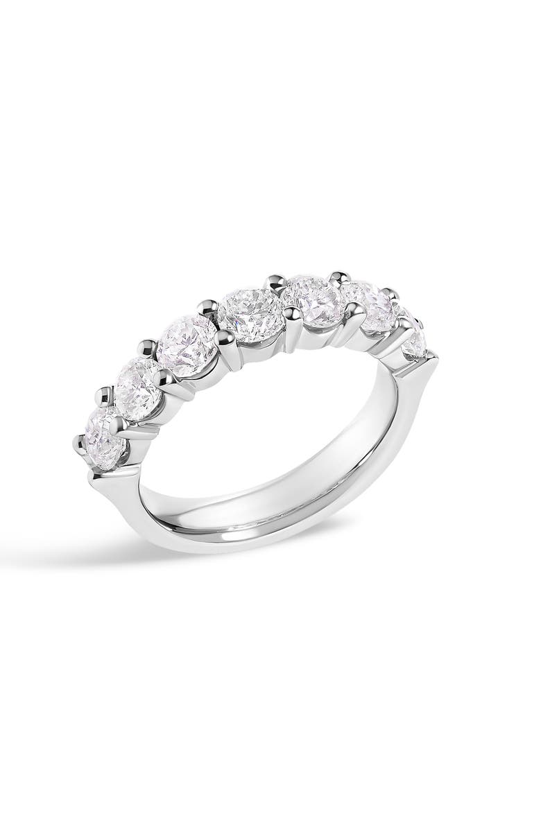 Haus of Brilliance 14K Gold 2.0 Cttw Diamond 7 Stone Band Ring, Alternate, color, White Gold