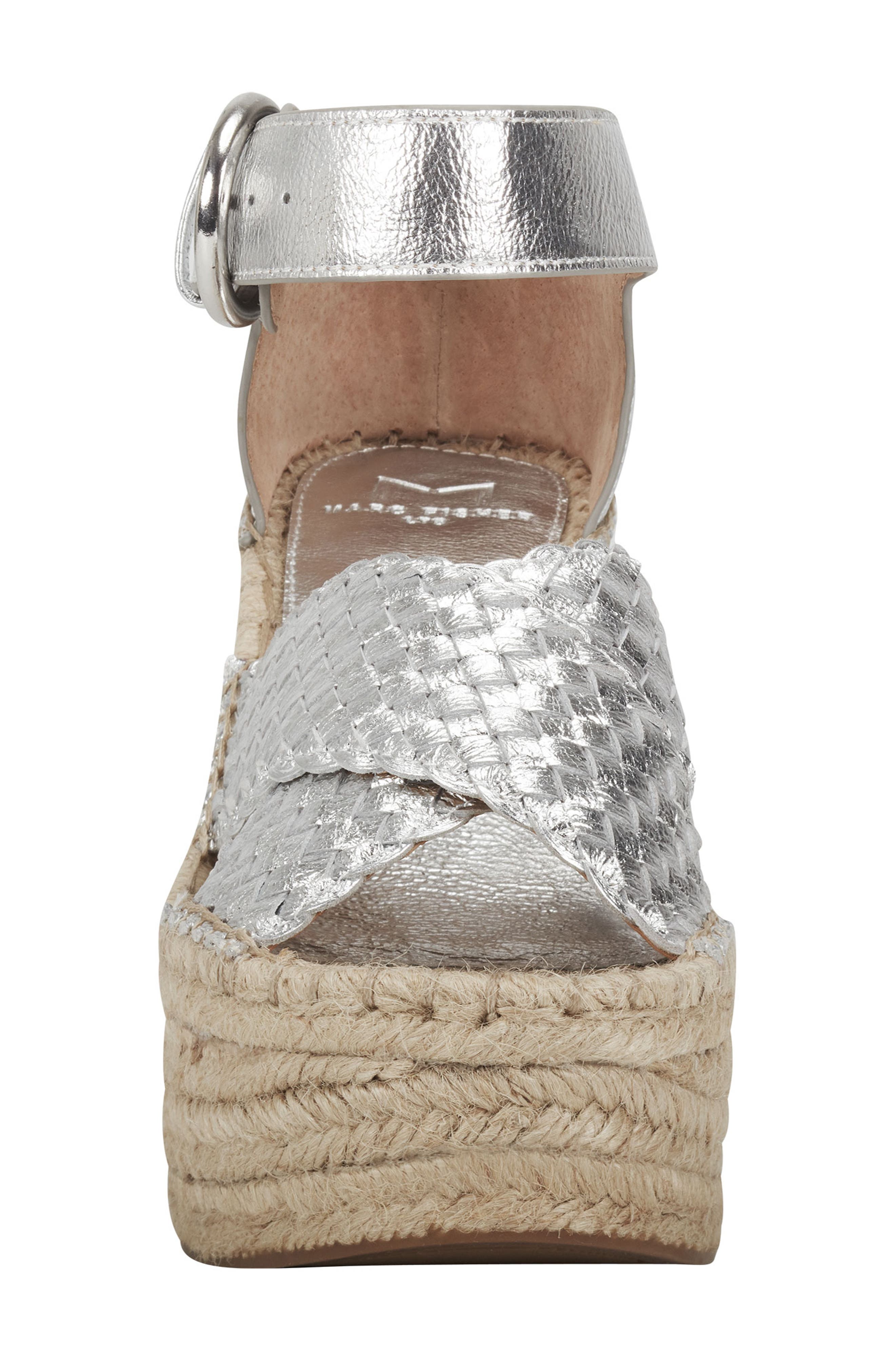 Aylon Espadrille Sandal, Alternate, color, SILVER LEATHER
