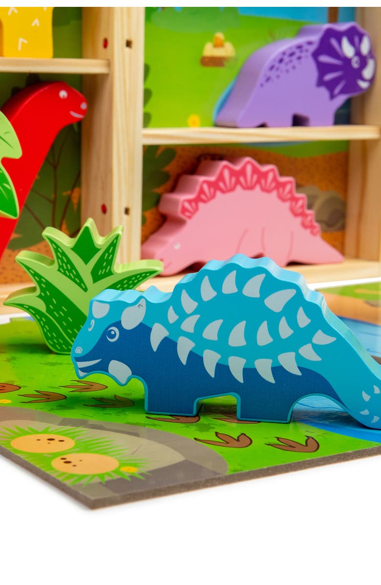 Bigjigs Toys Dinosaur Animal Playbox, Alternate, color, Multicoloured