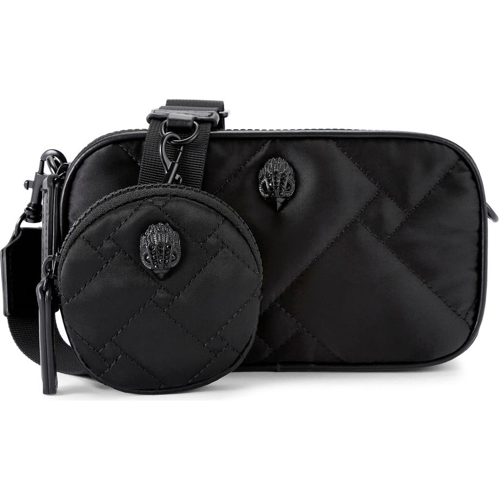 Kurt Geiger London Small Quilted Camera Bag In Black