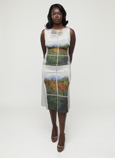 Dottie Landscape Midi Skirt