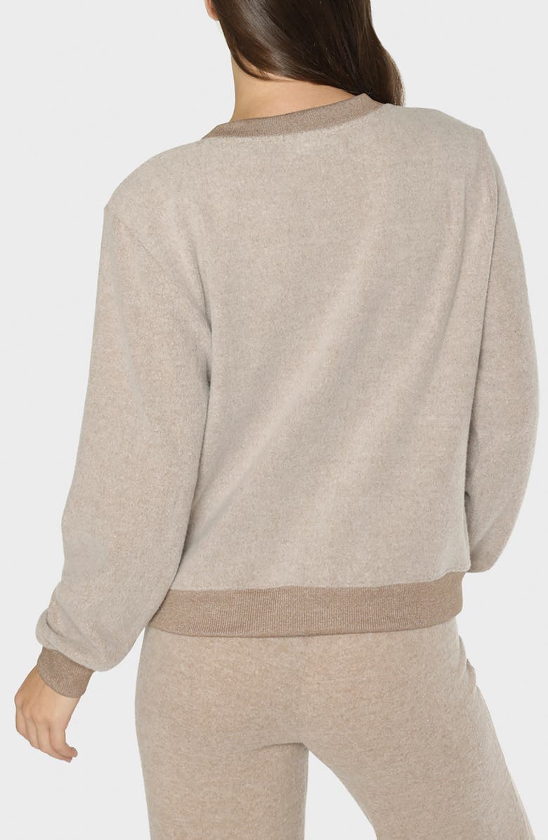 matty m. Celine Sweatshirt, Alternate, color, Heather Taupe