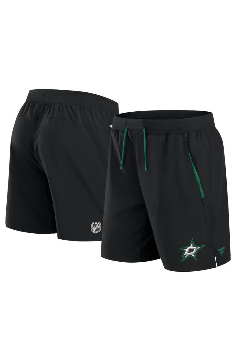 FANATICS Men's Fanatics Black Dallas Stars Authentic Pro Rink Performance Shorts, Alternate, color, Black