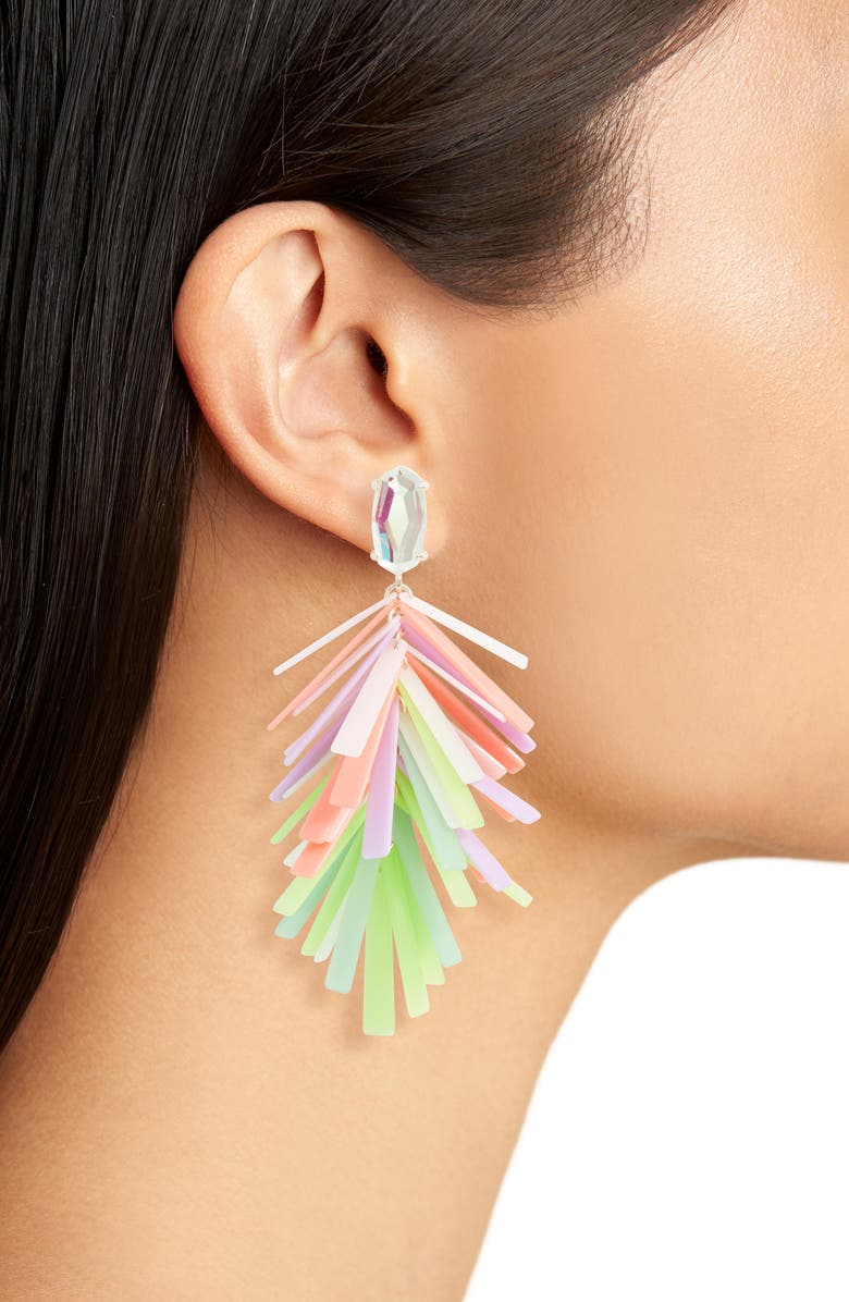 Kendra Scott Jasper Fringe Drop Earrings, Alternate, color,