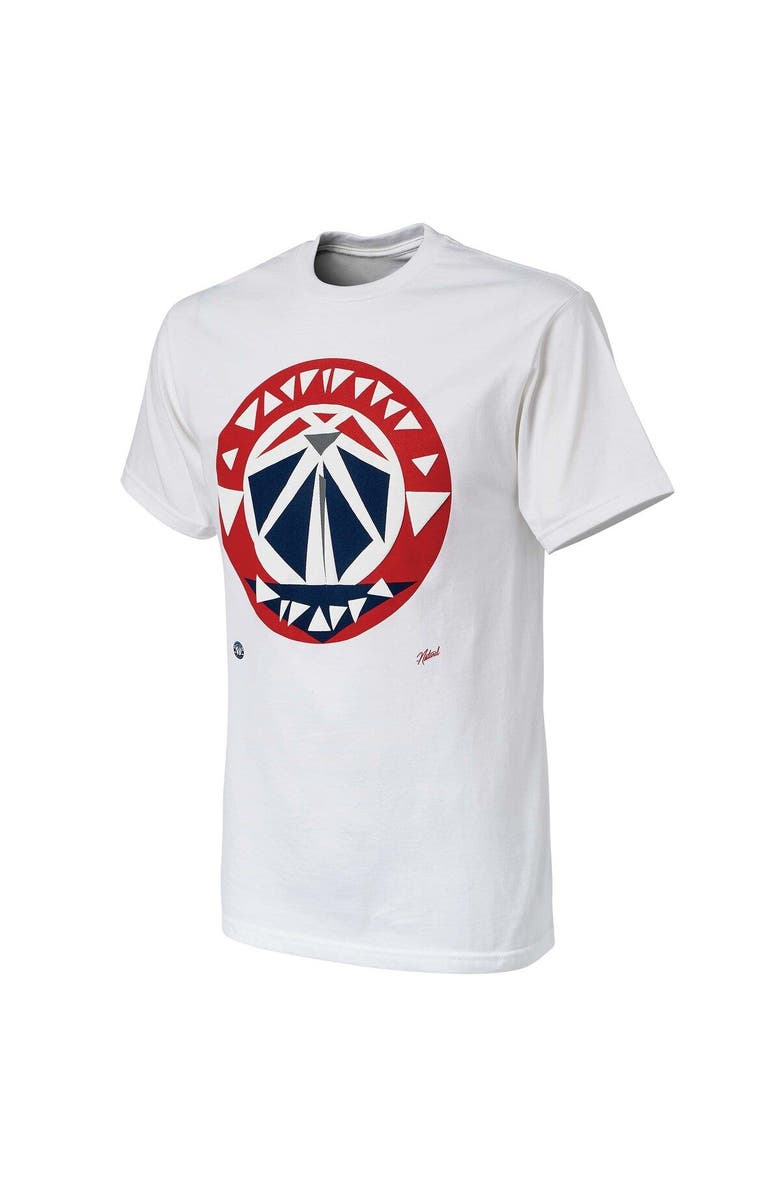 NBA X Naturel Men's NBA x Naturel White Washington Wizards No Caller ID T-Shirt, Alternate, color, White