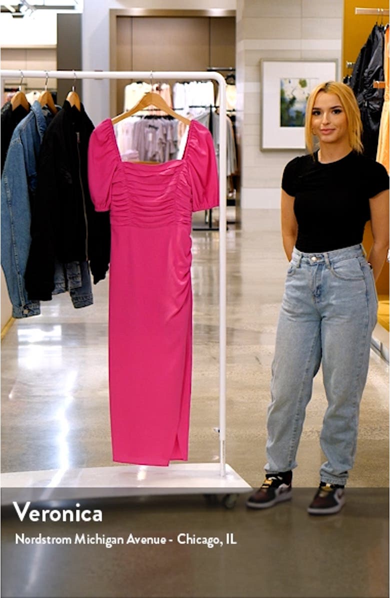 Afina Inu Satin Midi Dress, sales video thumbnail