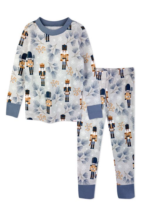 Kids' Zen Print Fitted Organic Cotton Two-Piece Pajamas