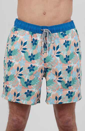 Rainforest Tropical Floral Swim Trunks