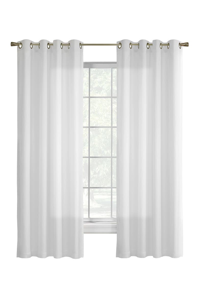 Single Curtain Panel, Main, color, WHITE
