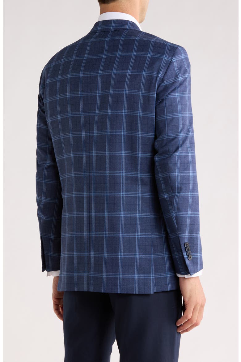 Flynn Classic Fit Plaid Sport Coat, Alternate, color, BLUE