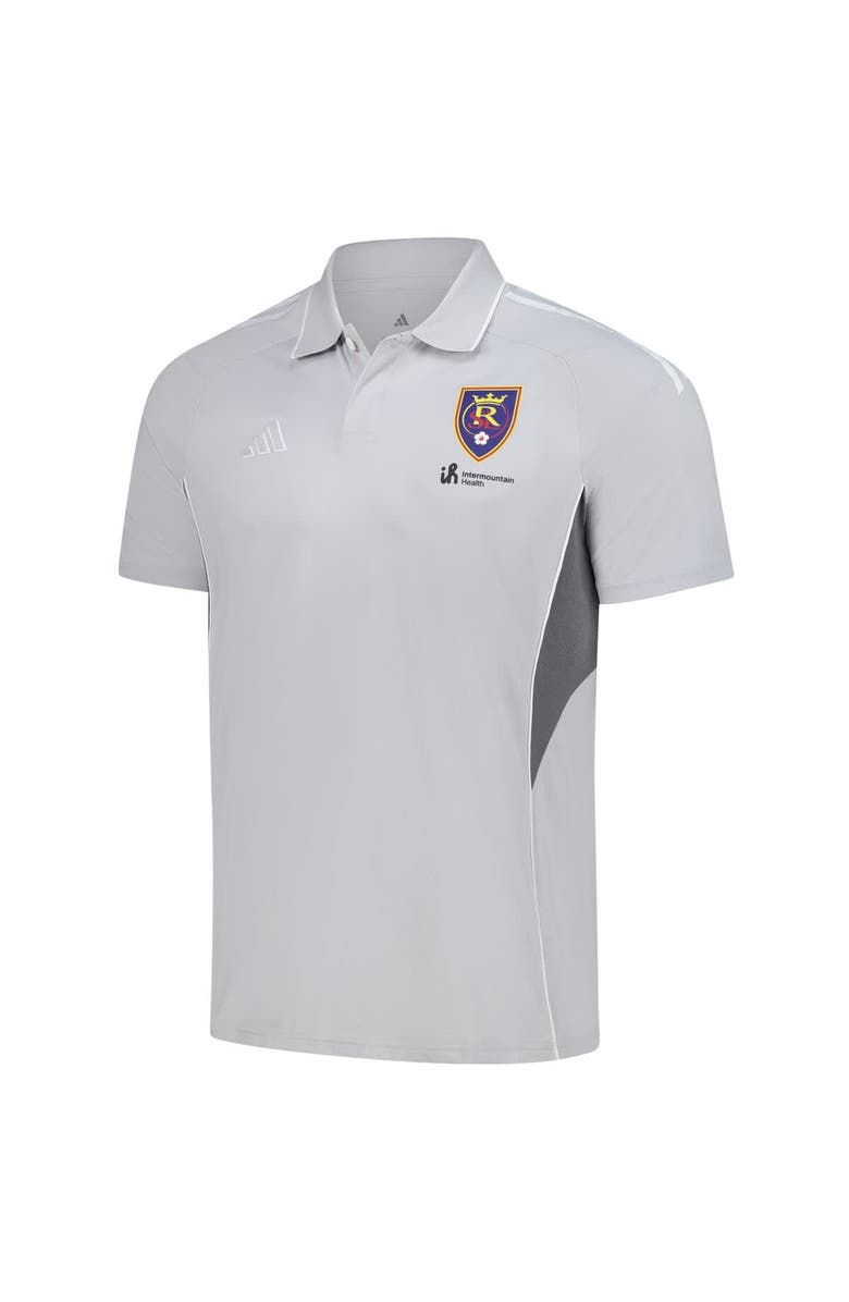 adidas Men's adidas Silver Real Salt Lake 2025 Training Polo, Alternate, color, Silver