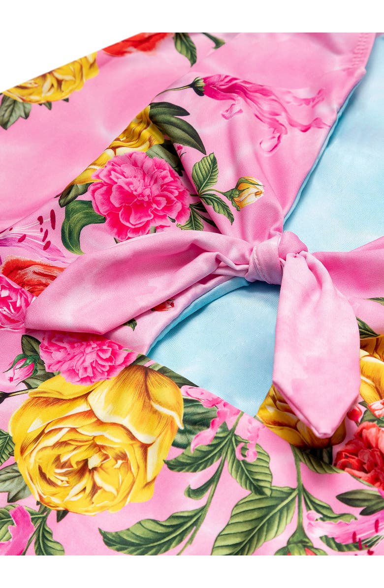 Agua Bendita Kids' Mirage Cindy Long Sleeve One-Piece Rashguard Swimsuit, Alternate, color, 