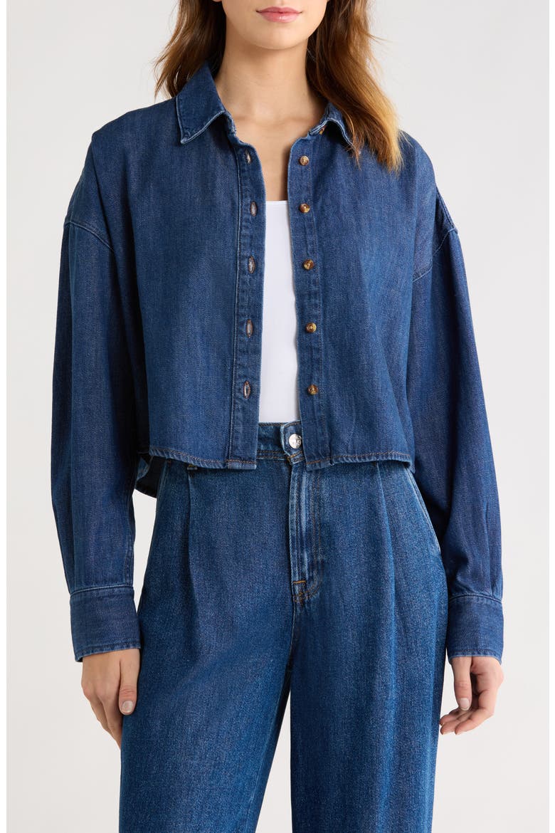 The Ex-Boyfriend Crop Shirt, Main, color, MESA