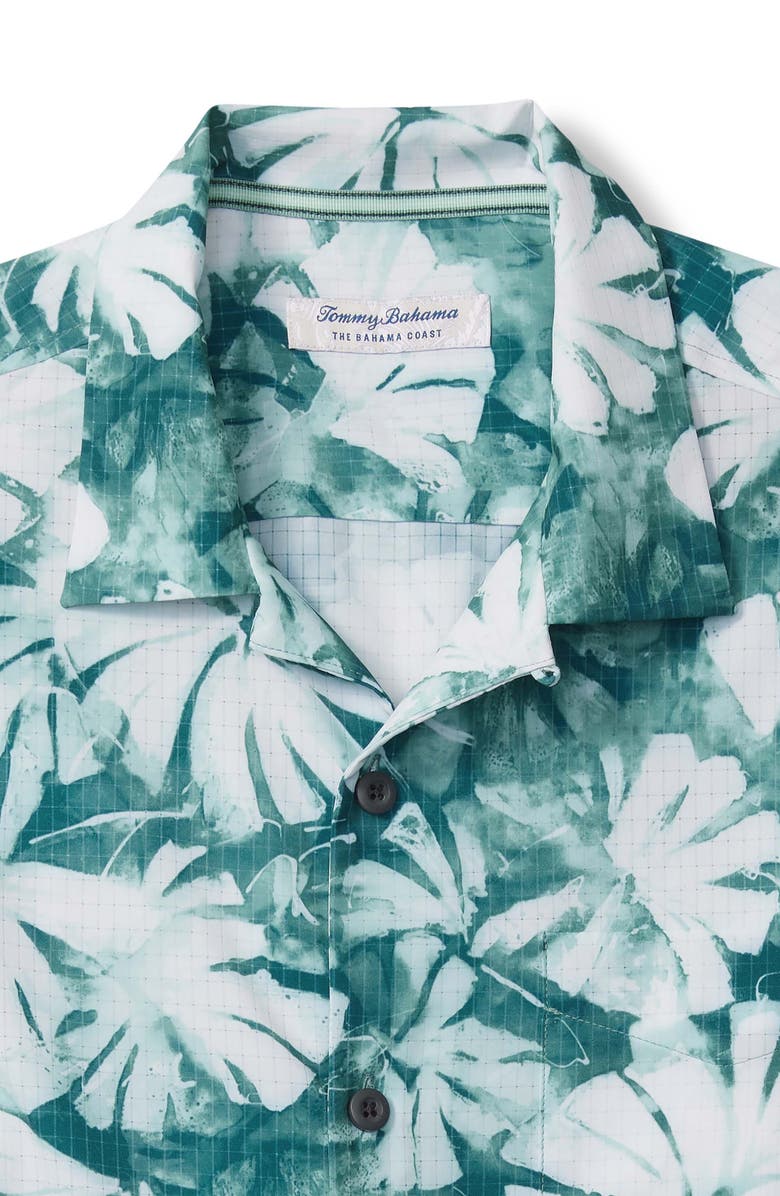 Tommy Bahama Bahama Coast Laguna Coast Floral IslandZone<sup>®</sup> Short Sleeve Button-Up Shirt, Alternate, color, 