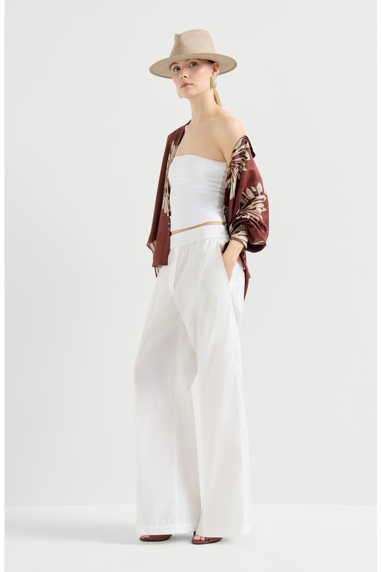 Loose Track trousers, Alternate, color, White