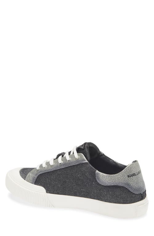 Karl Lagerfeld Paris Low Top Sneaker In Black