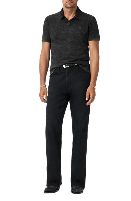 John Varvatos Carsten Johnny Collar Polo In Green