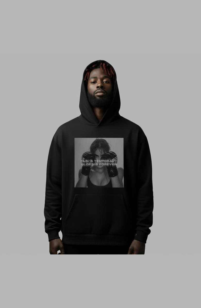 Blvck x UFC 'Glory' Hoodie, Alternate, color, Black