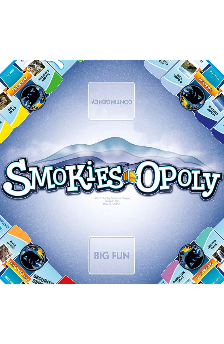 Late for the Sky Smokiesopoly Monopoly Board Game, Alternate, color, Multicolored