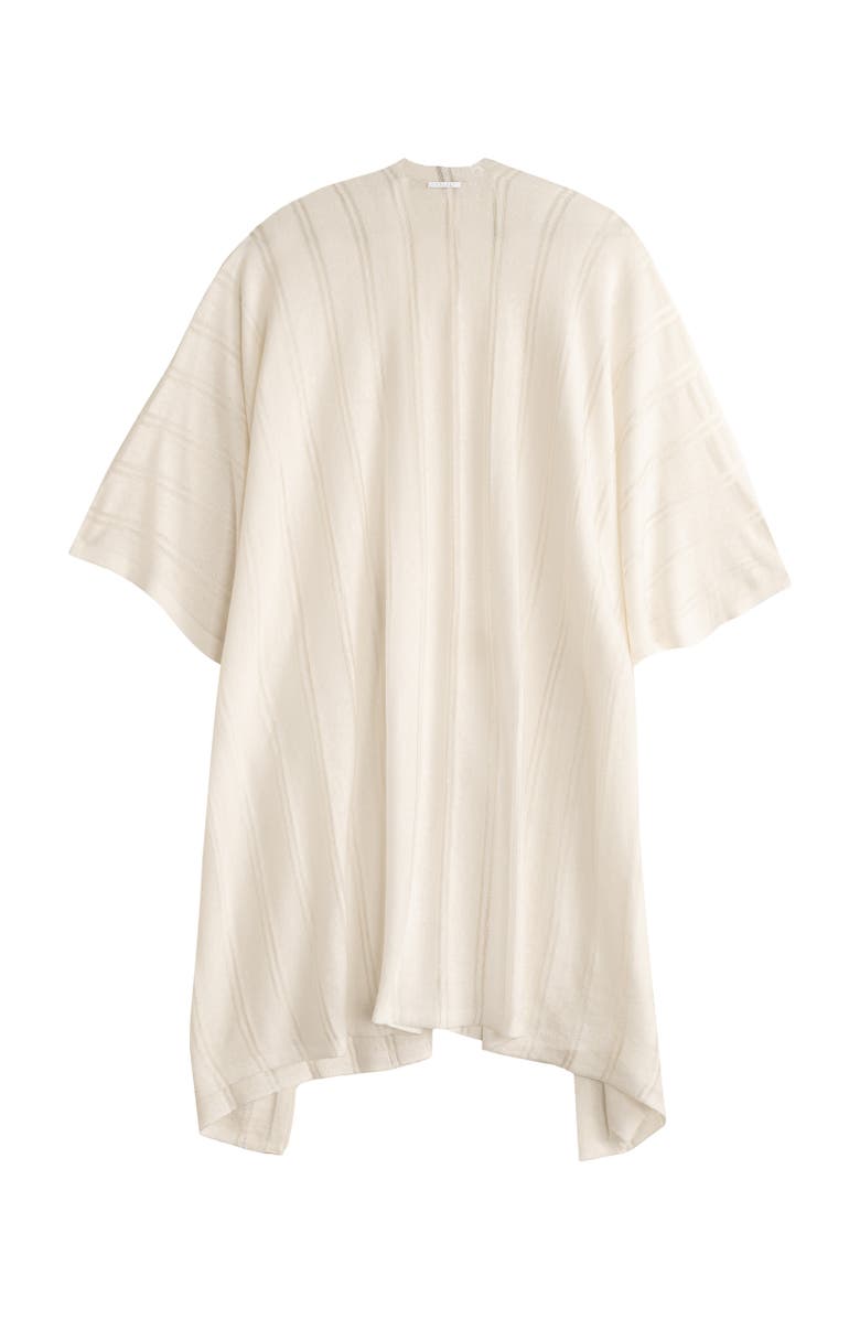 Lauren Ralph Lauren Sheer Stripe Ruana, Alternate, color, Cream