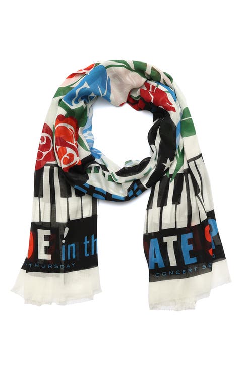 central park jazz night oblong scarf