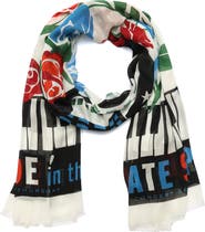 Kate Spade New York central park jazz night oblong scarf