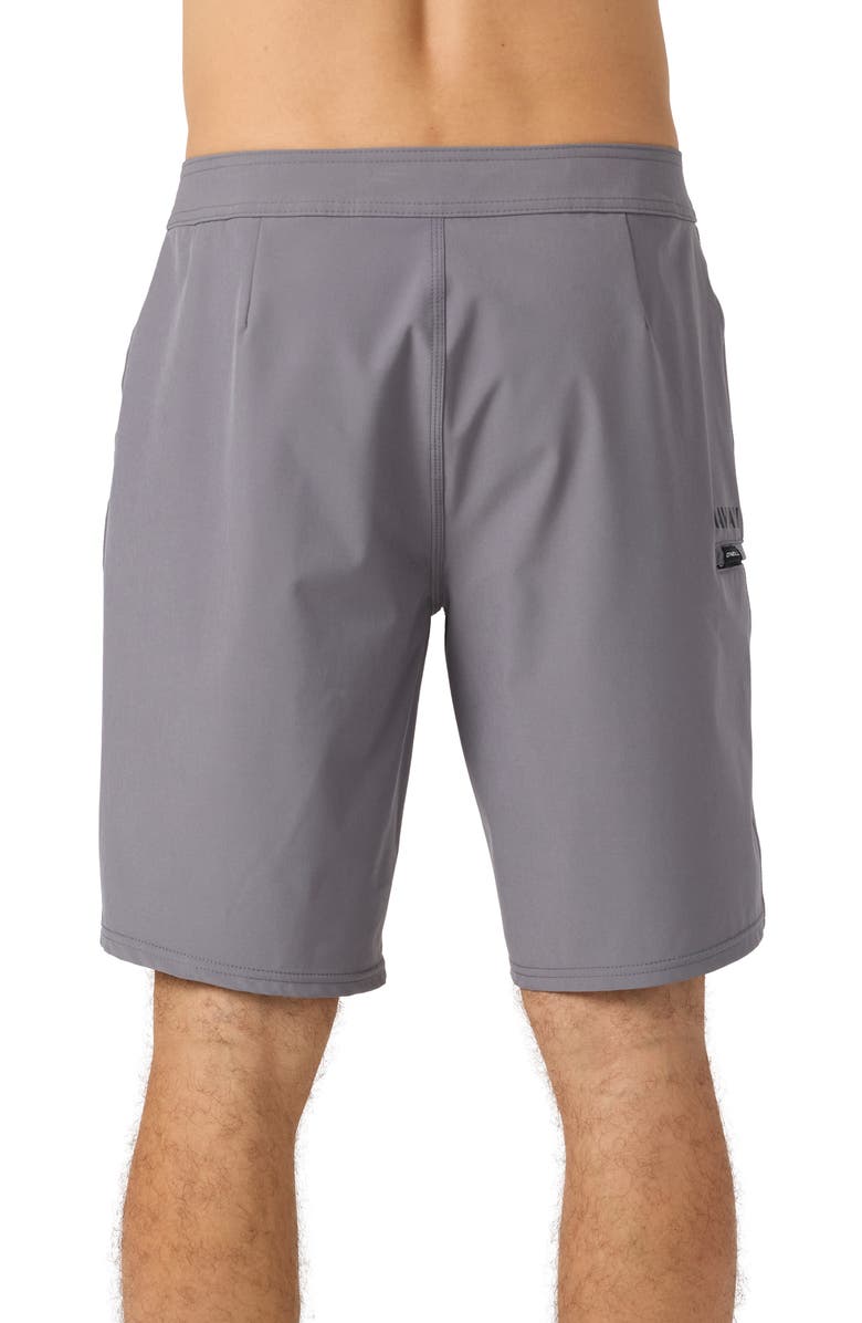 O'Neill Hyperfreak Heat Hawaii Solid Board Shorts, Alternate, color, Grey
