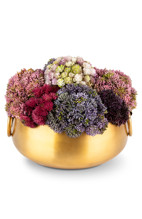 Solene Gold Sedum Arrangement
