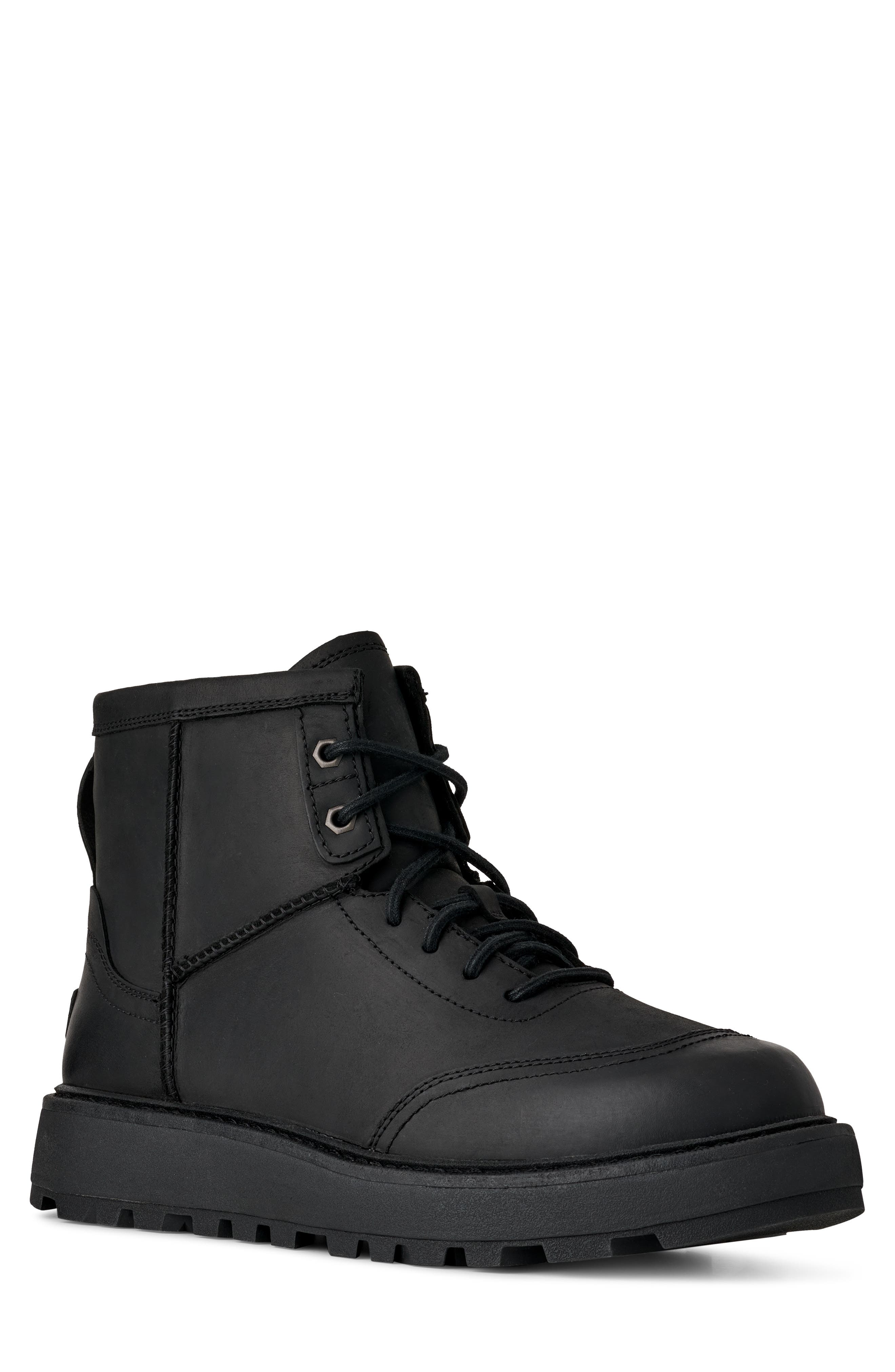 UGG<sup>®</sup> Idyllwild Lace-Up Boot, Main, color, Black / Black