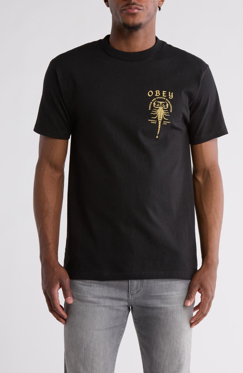Obey Scorpion Short Sleeve Graphic T-shirt, Main, color, 