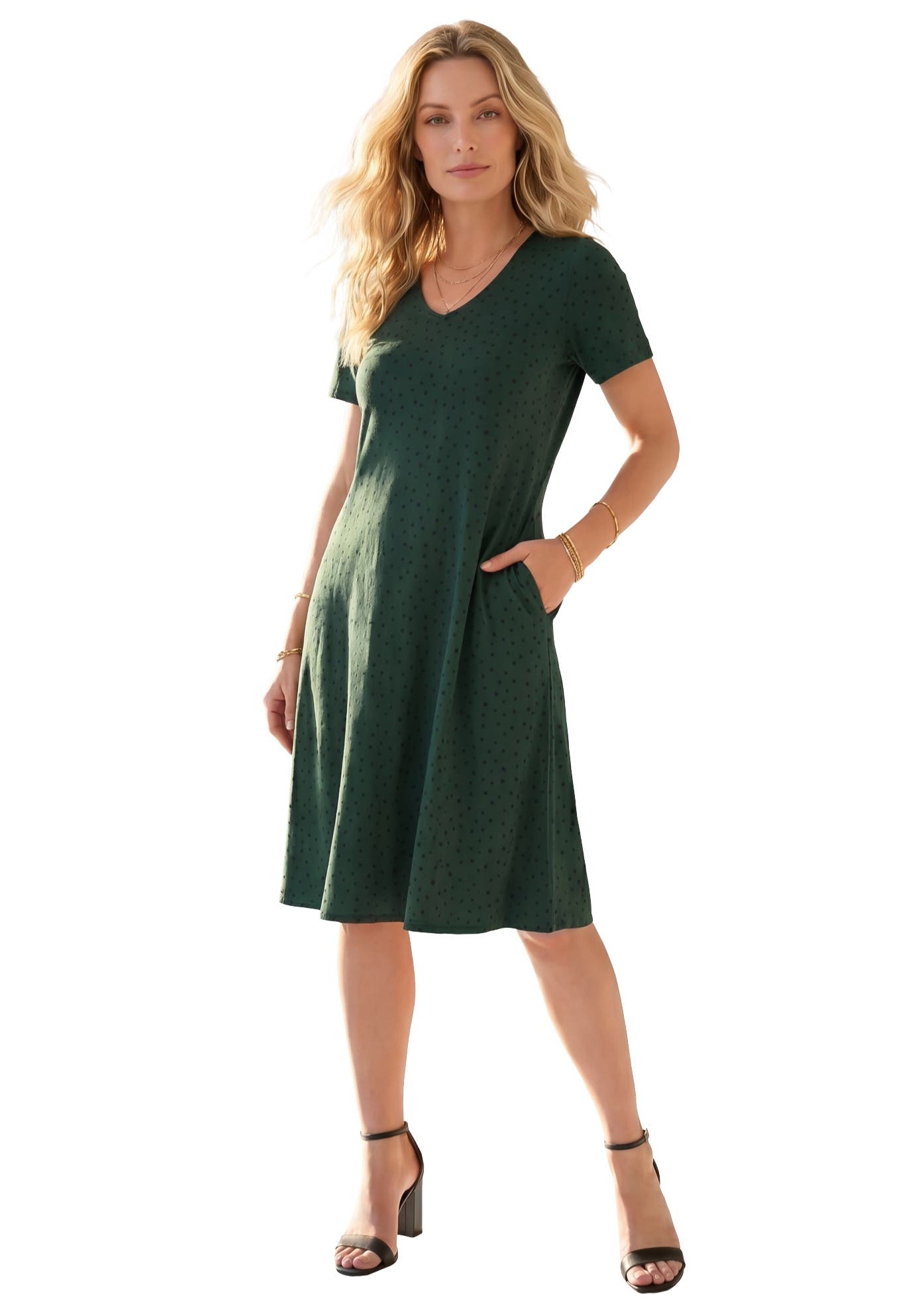 EMERALD GREEN PAINTED DOT