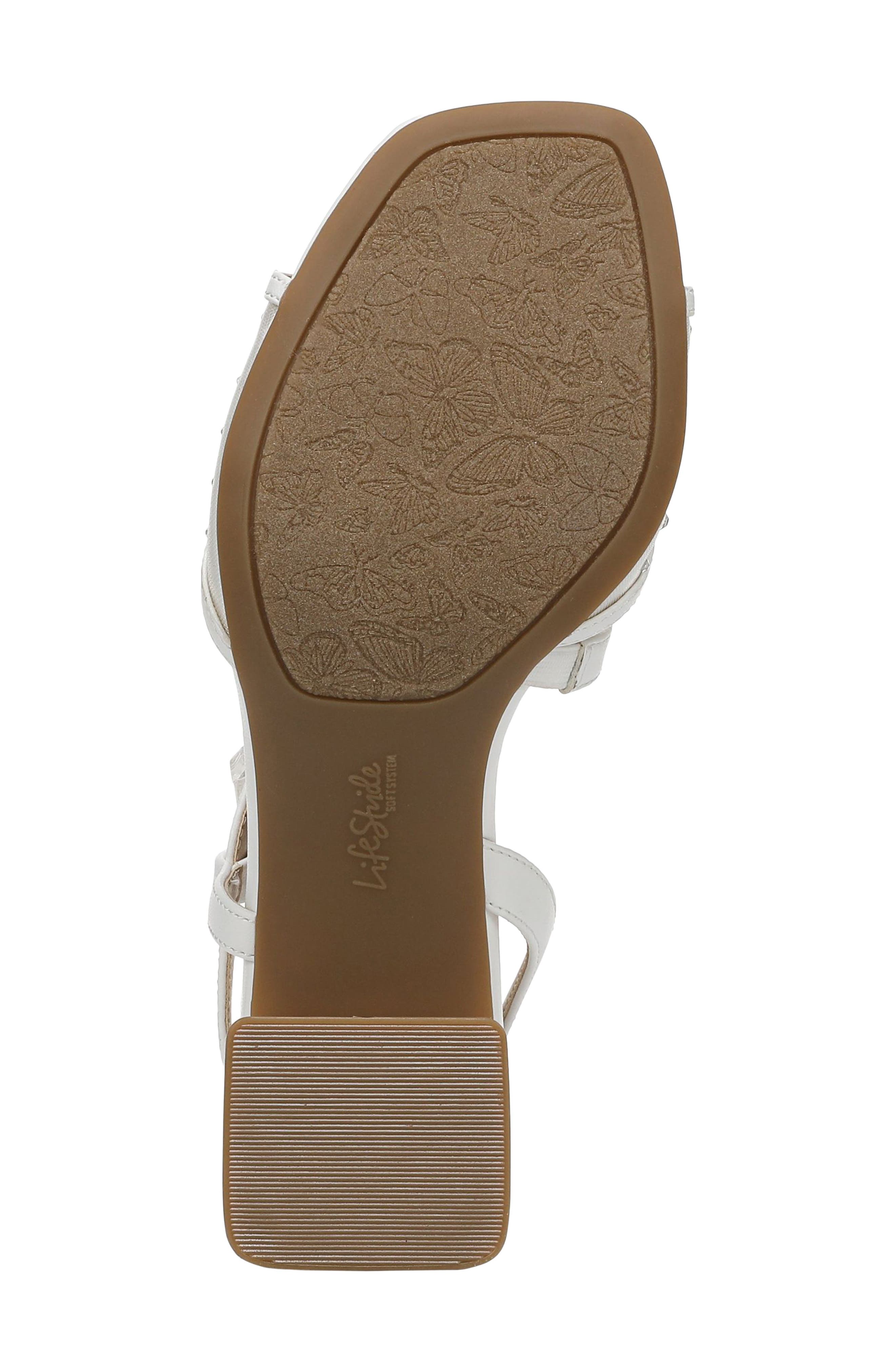 LifeStride Cheyenne Slingback Sandal, Alternate, color, White