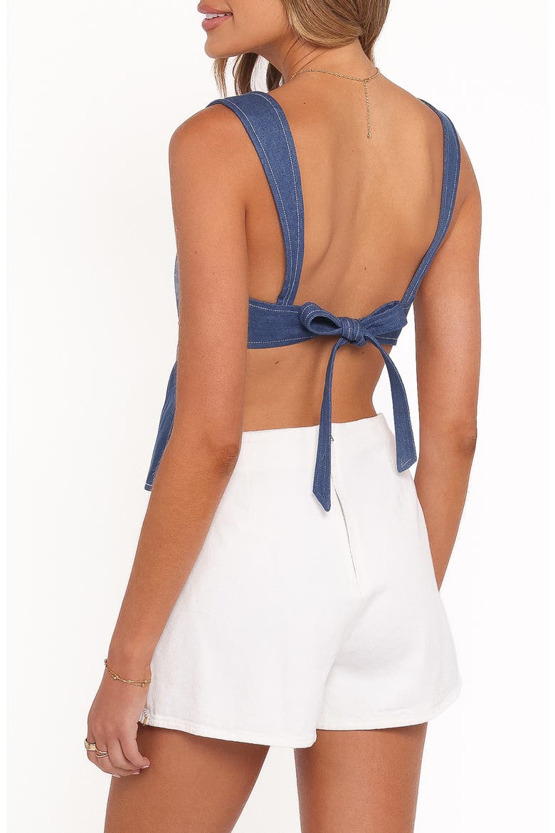 Azura Sleeveless Top, Alternate, color, DENIM